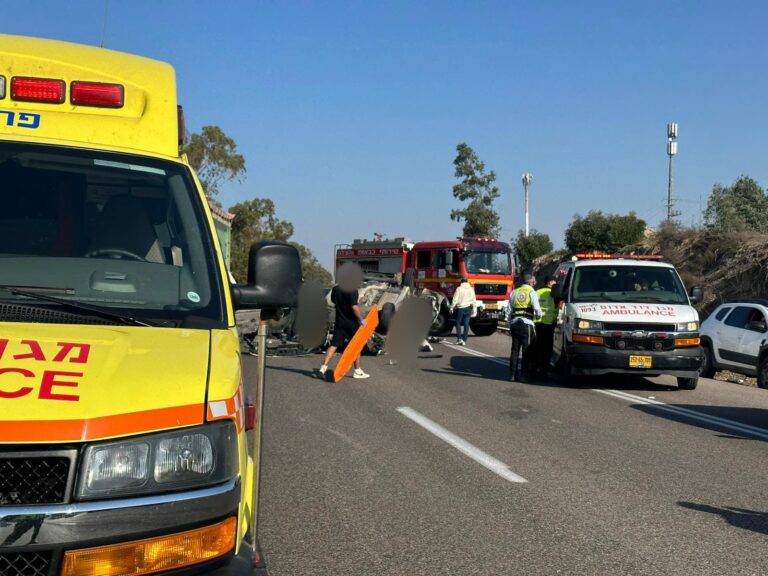 תאונת דרכים קשה באזור ניר עם סמוך לשדרות