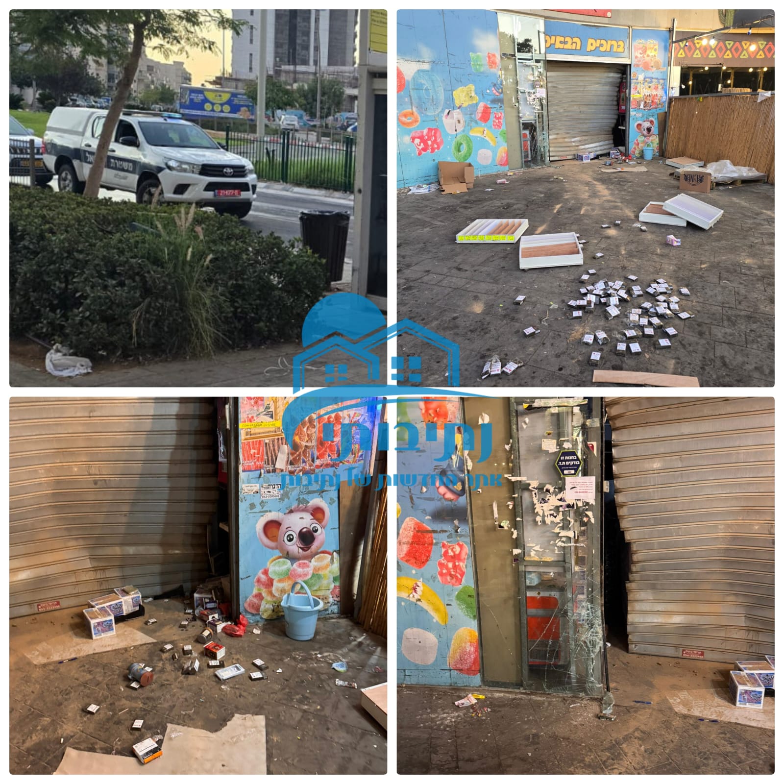 פריצה הלילה בחנות אלי זול במערב נתיבות