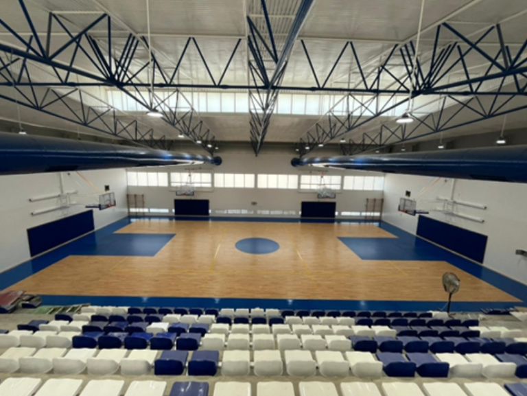 אולם ספורט צרפת בנתיבות לאחר שיפוץ