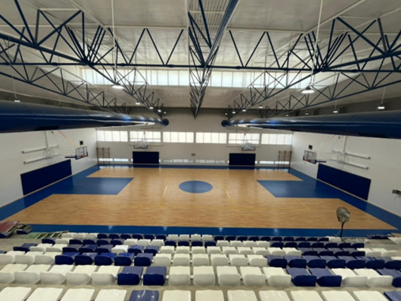 אולם ספורט צרפת בנתיבות לאחר שיפוץ