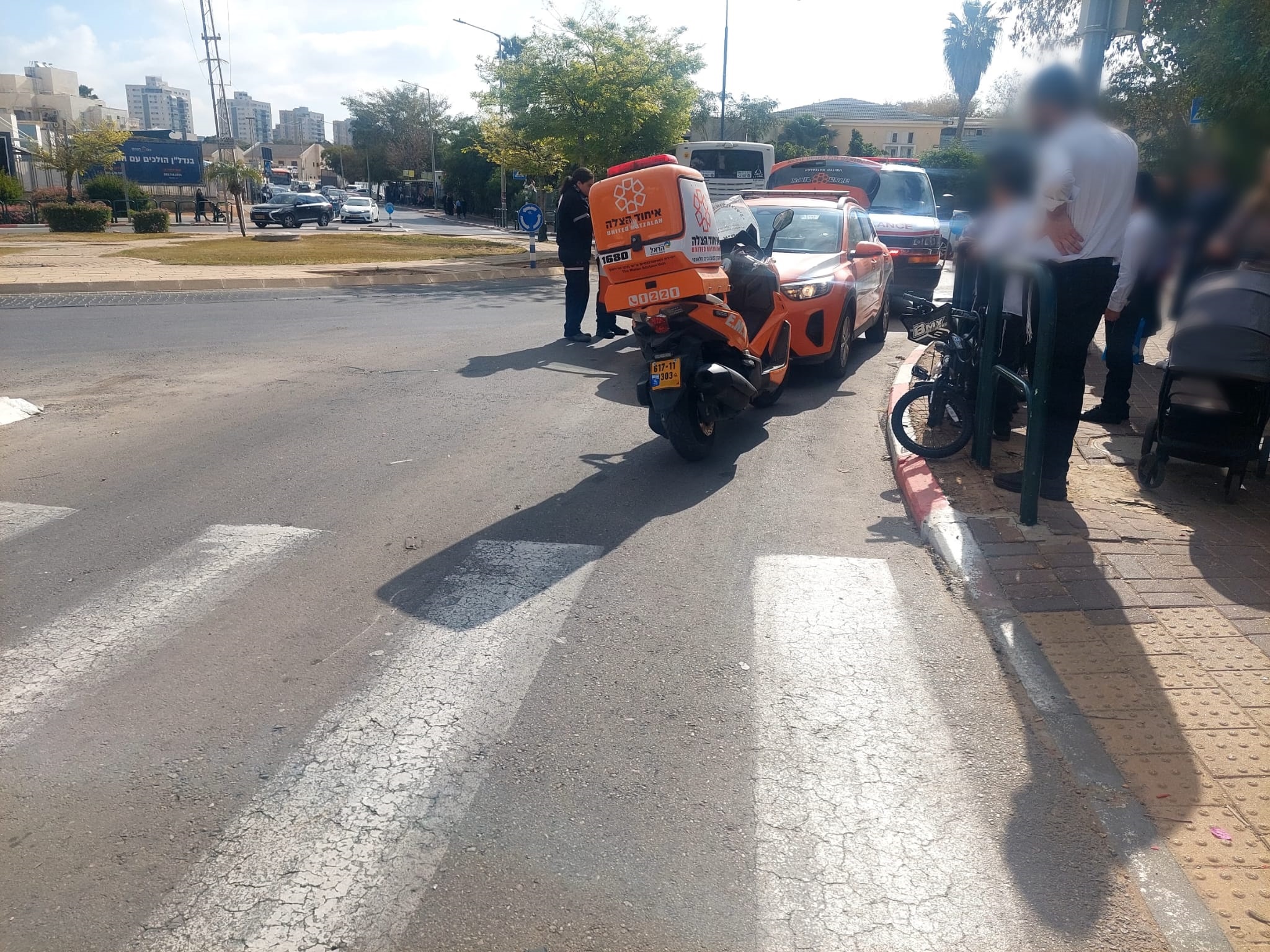 תאונת דרכים בקרית גת: ילד בן 6 נפצע קל