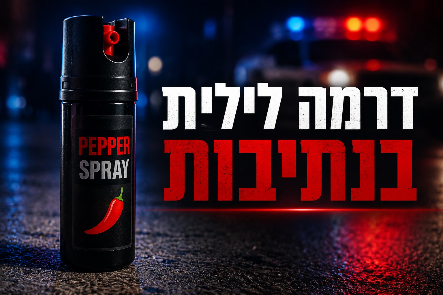 דרמה לילית בנתיבות: דיווח על אקדח פלפל וחשד לאירוע חריג בעיר