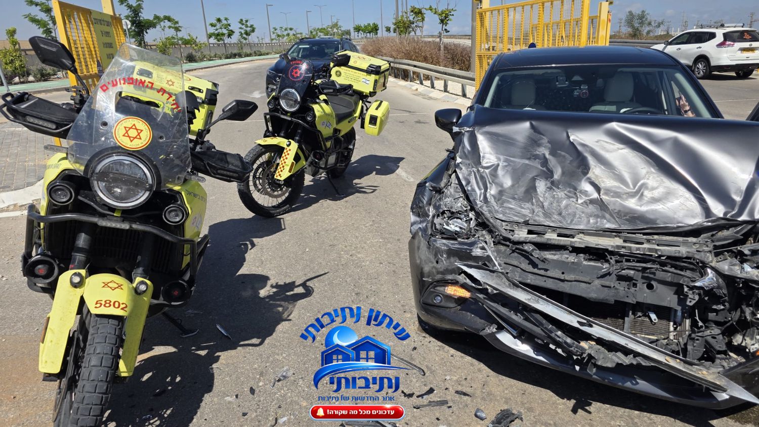דיווח ראשוני | תאונת דרכים בכניסה לנתיבות