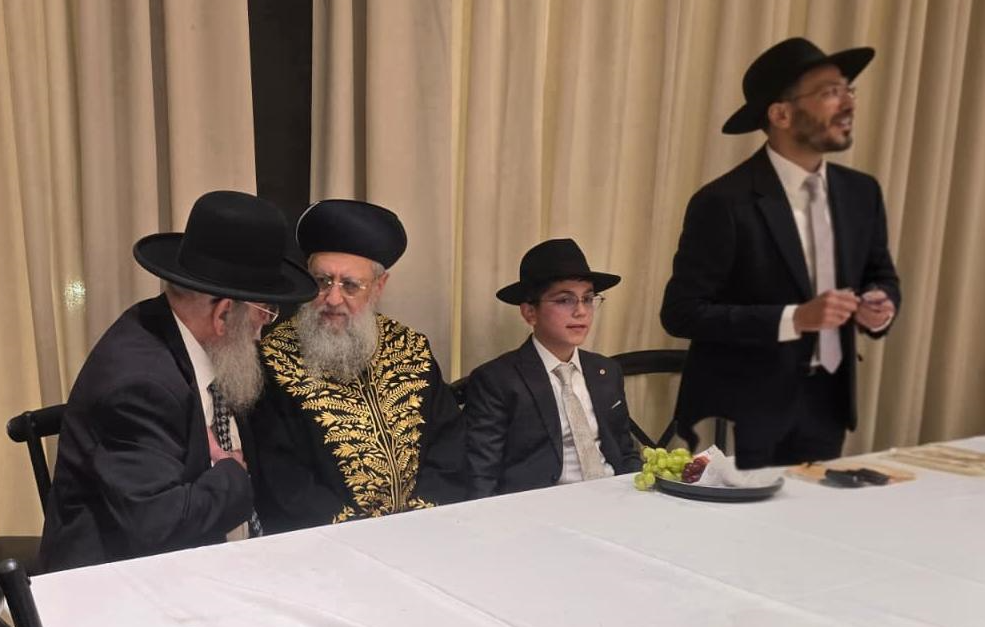 רבנים, אישי ציבור ותושבים השתתפו בשמחת בר המצווה של נכד רב העיר הרב פנחס כהן שליט"א