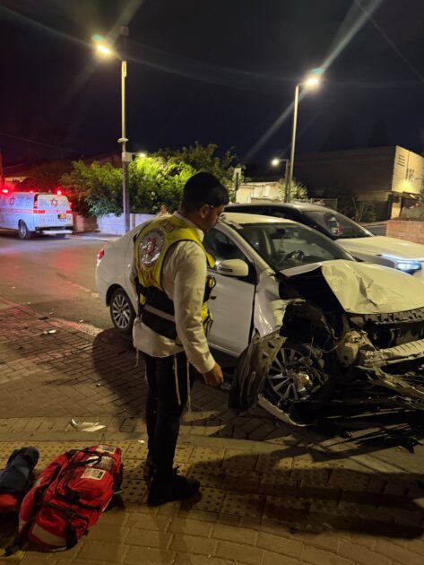 תאונת דרכים ברחוב רשב״י בנתיבות