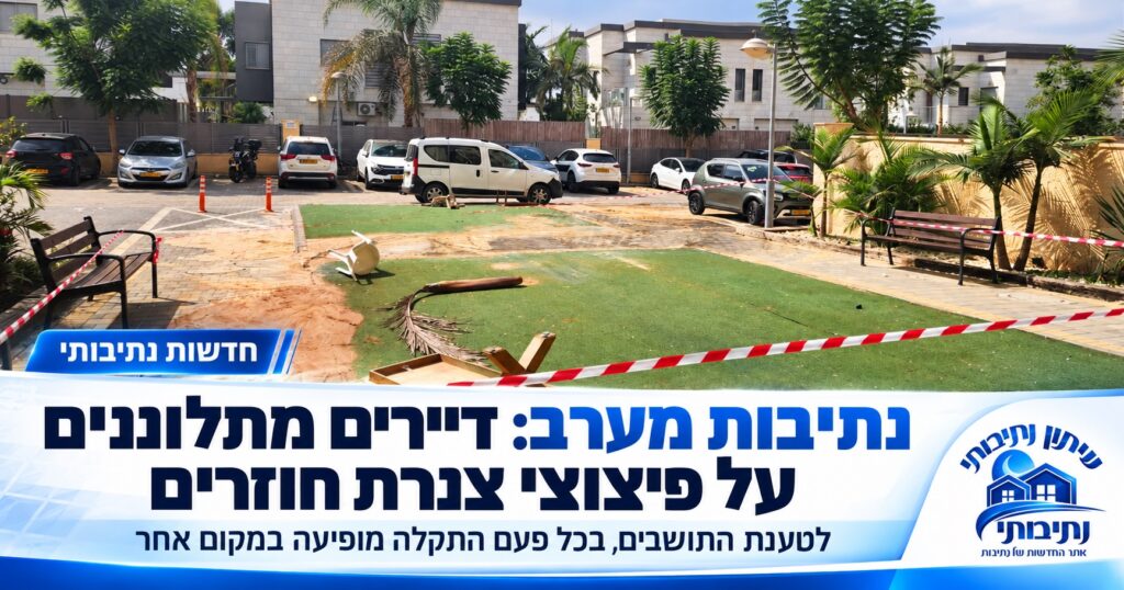 "כל פעם במקום אחר": דיירים בנתיבות מערב מתלוננים על פיצוצי צנרת חוזרים