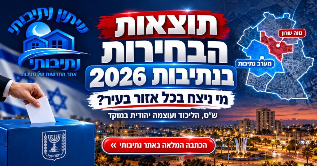 מפת הבחירות בנתיבות נחשפת: ש״ס ראשונה בעיר, אבל מי ניצח בכל שכונה?