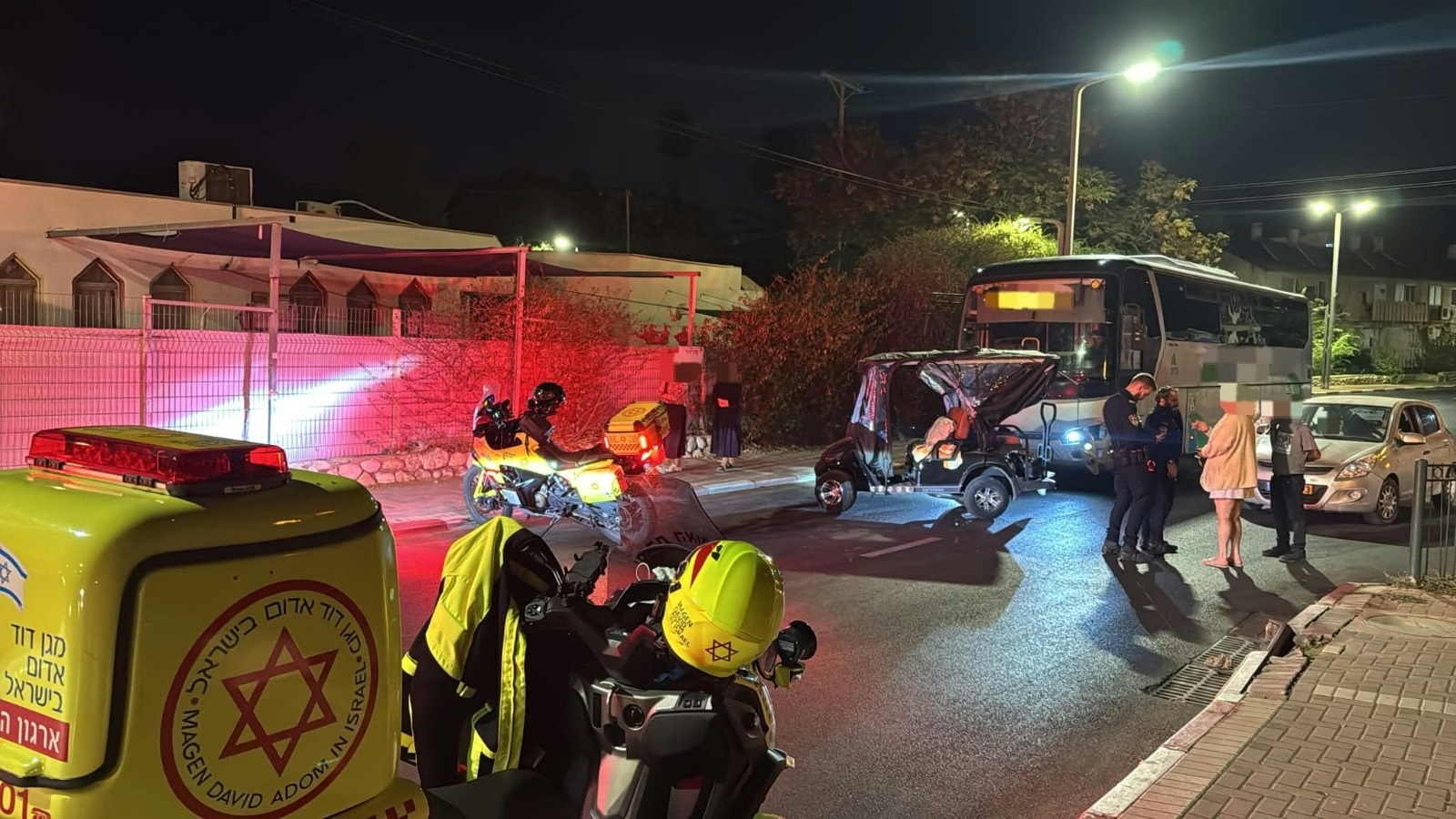 תאונה בנתיבות: אוטובוס וקלנועית התנגשו – שלושה נפגעים